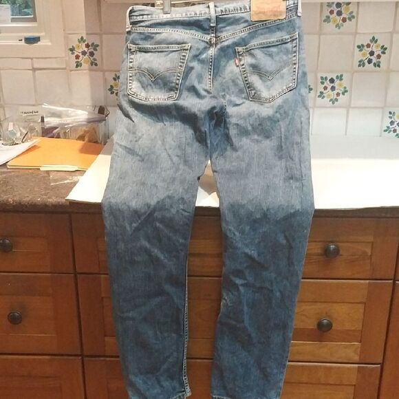 Levi's Blue Straight Jeans Classic Style - Picture 4 of 6